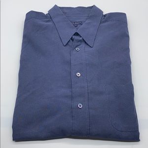 Ted Baker Blue Short Sleeve Button Down Shirt